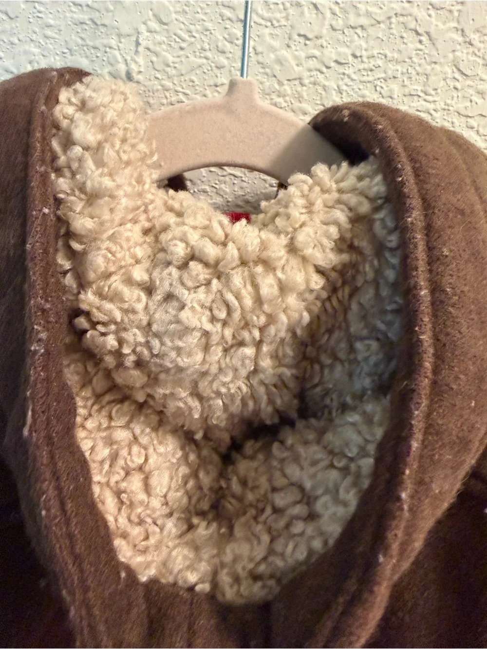 Vintage Gap Baby Unisex Brown Wool Blend lined Hooded Toggle Pea Coat